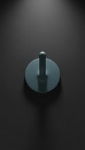 Slate Blue wall-mounted robe hook