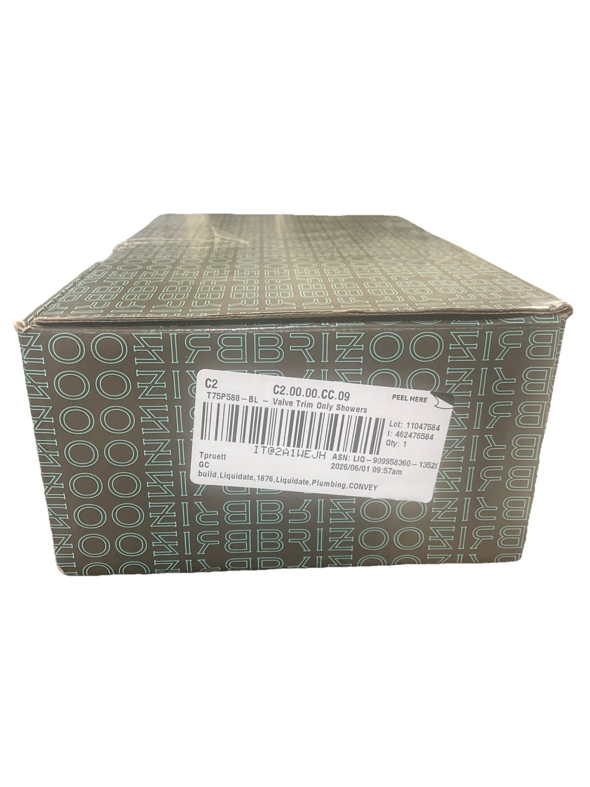 Brizo T75588-BL  Vettis Valve Trim with Integrated Volume Control - READ