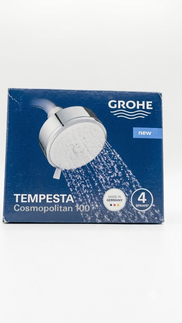 GROHE 26043EN1 Tempesta Cosmopolitan Fixed 4-Setting Shower Head Brushed Nickel