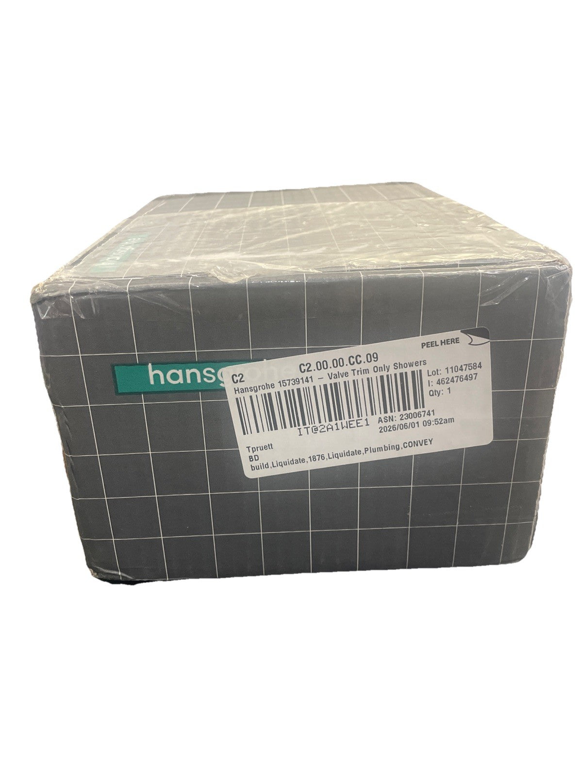 Hansgrohe 15739141 Ecostat S Pressure Balanced Valve Trim in Brushed Bronze