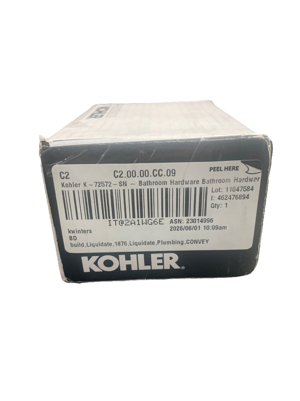 Kohler 72572SN Artifacts Double Robe Hook, Vibrant Polished Nickel *READ*