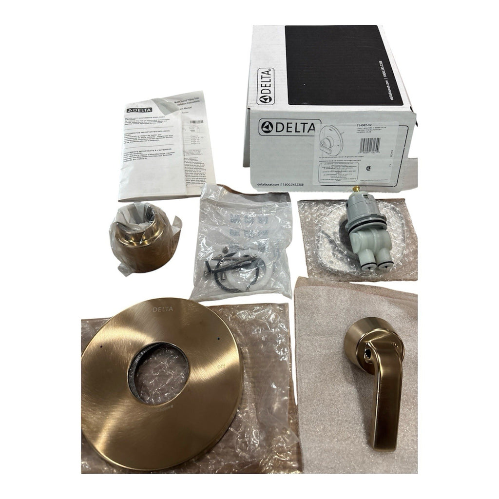 Delta T14062-CZ Lineax Monitor 14 Series Valve Trim Champagne Bronze Open Box