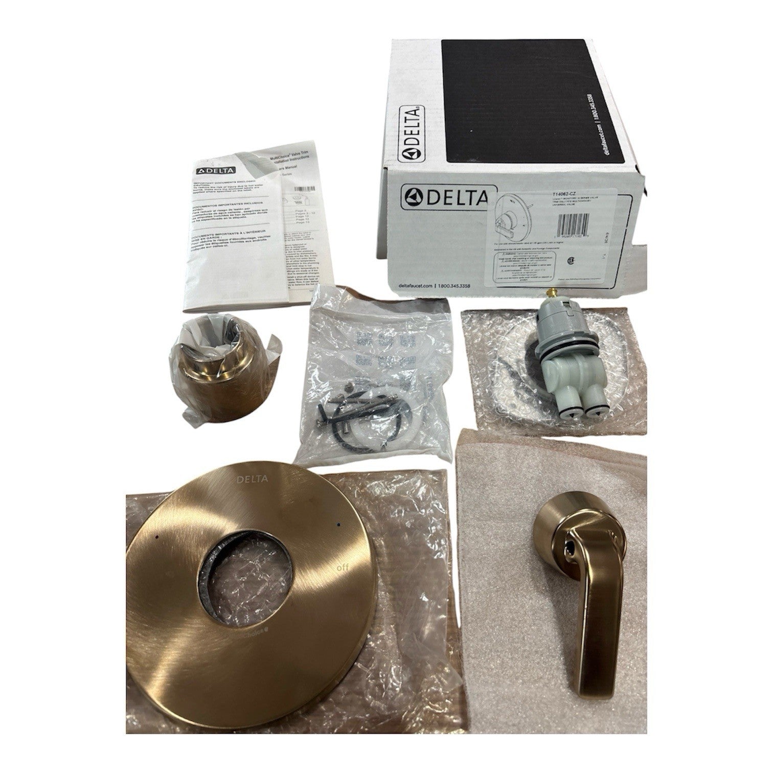 Delta T14062-CZ Lineax Monitor 14 Series Valve Trim Champagne Bronze Open Box
