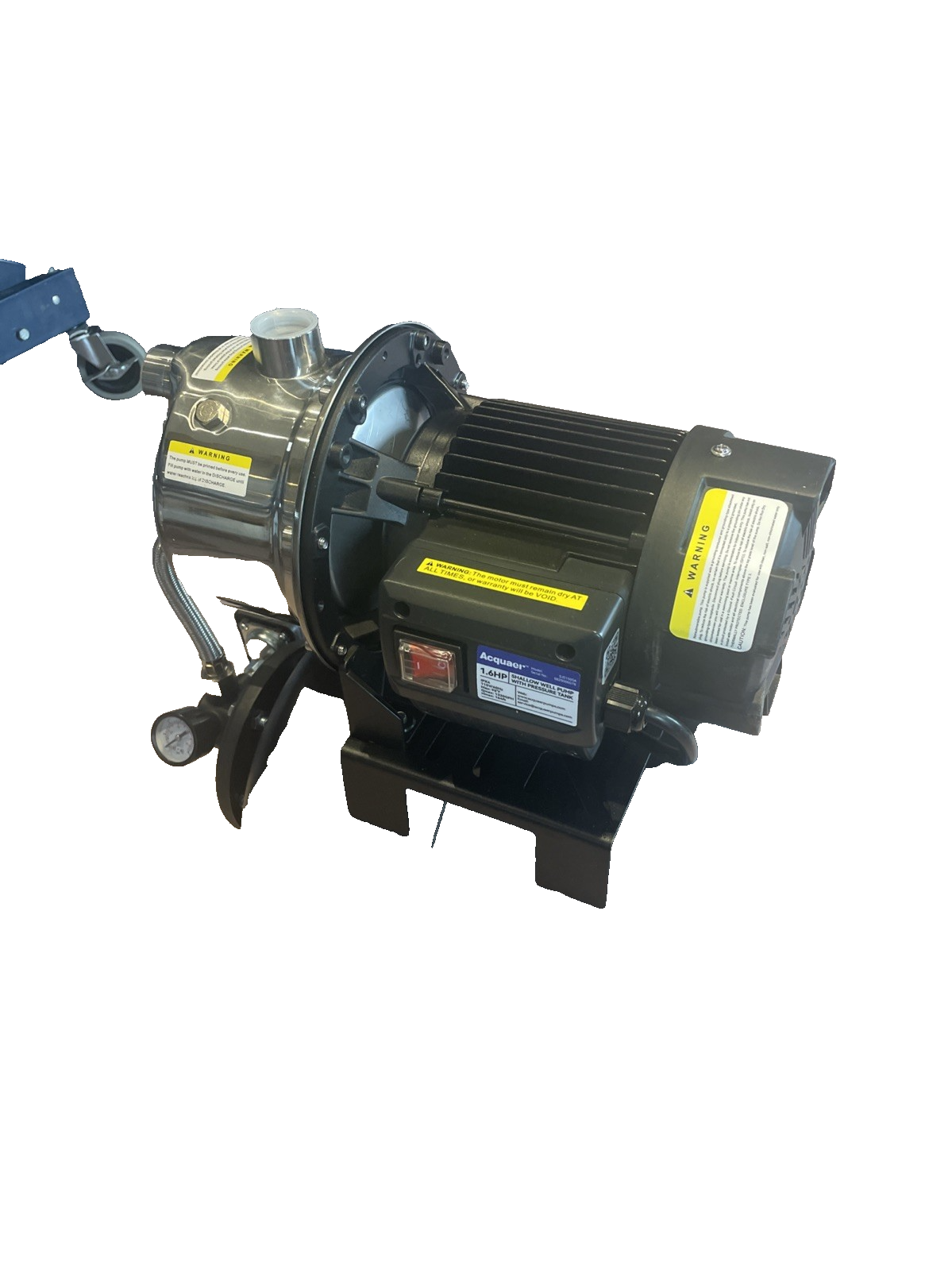 1320GPH Shallow Well Pump Stainless Steel Pump With Pressure Tank 1.6HP 115V