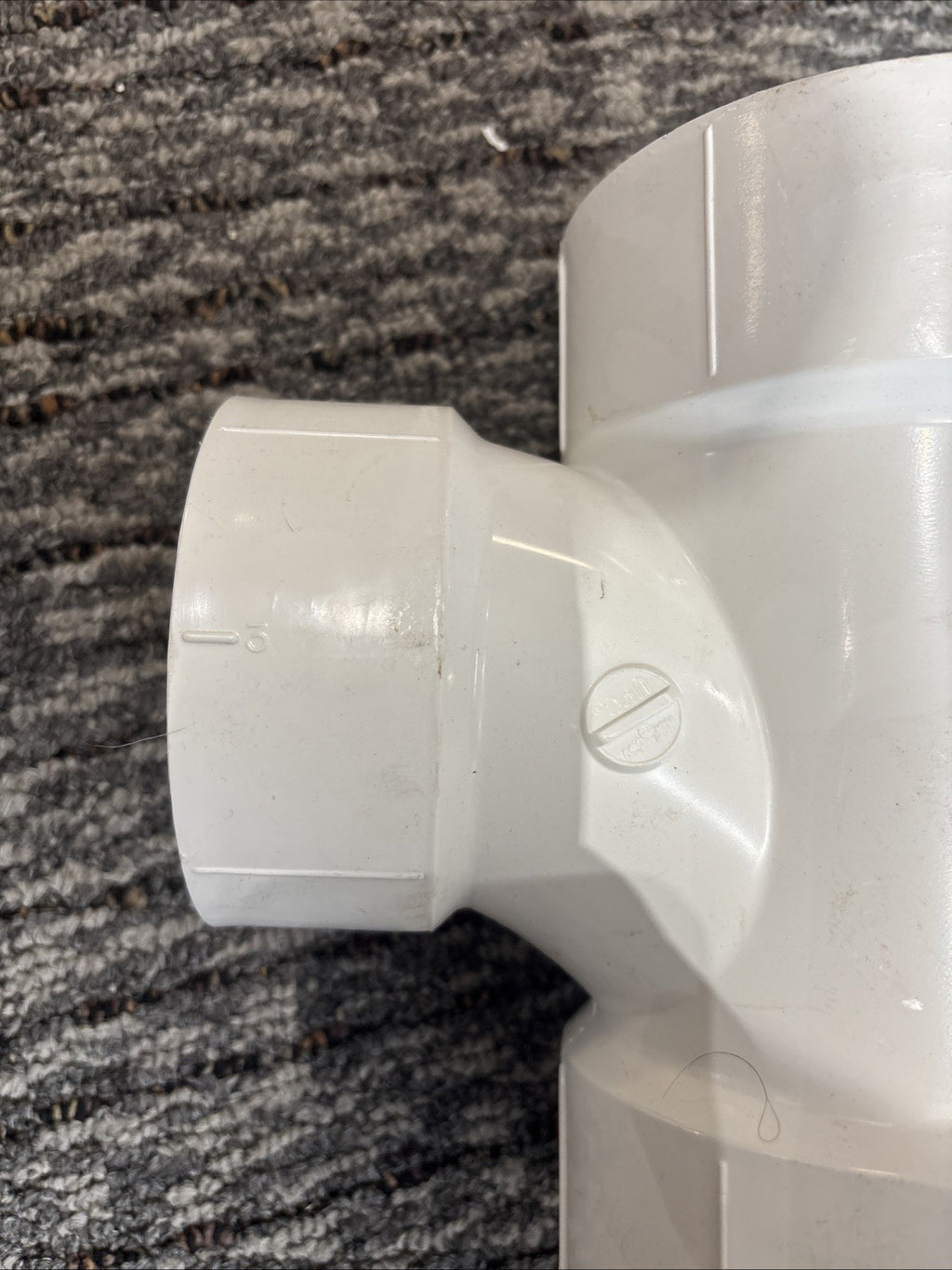 Charlotte Pipe 4 In. x 3 In. Reducing Sanitary PVC Tee PVC