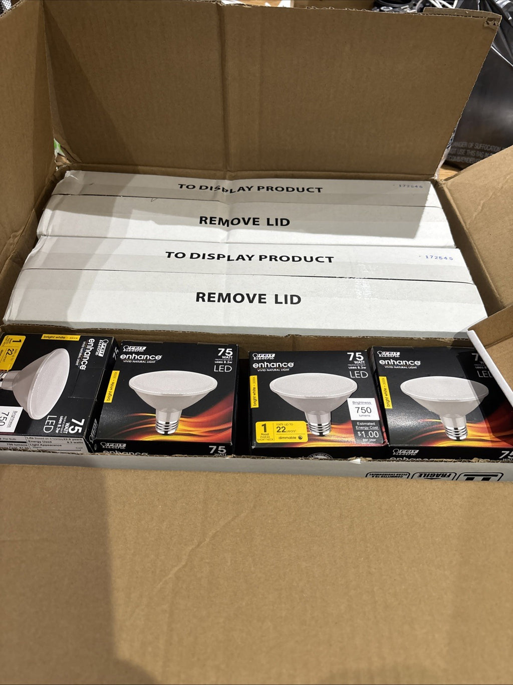 12 New  Feit Electric PAR30 75W Equivalent LED Light Bulbs Dimmable 3000K Bright