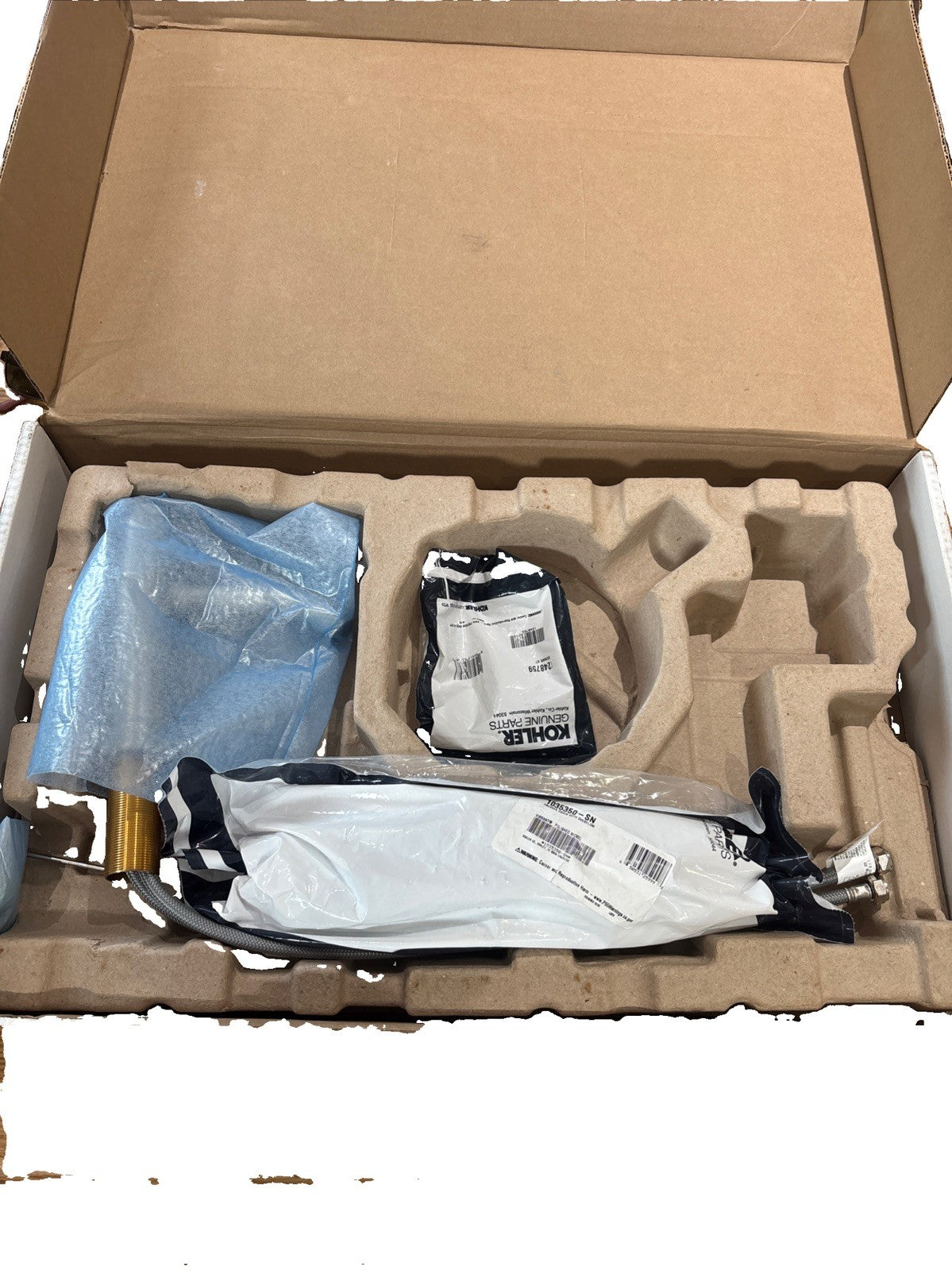 KOHLER 77958-4A-SM Components Single-Handle 1.2 GPM Bathroom Sink Faucet Nickel