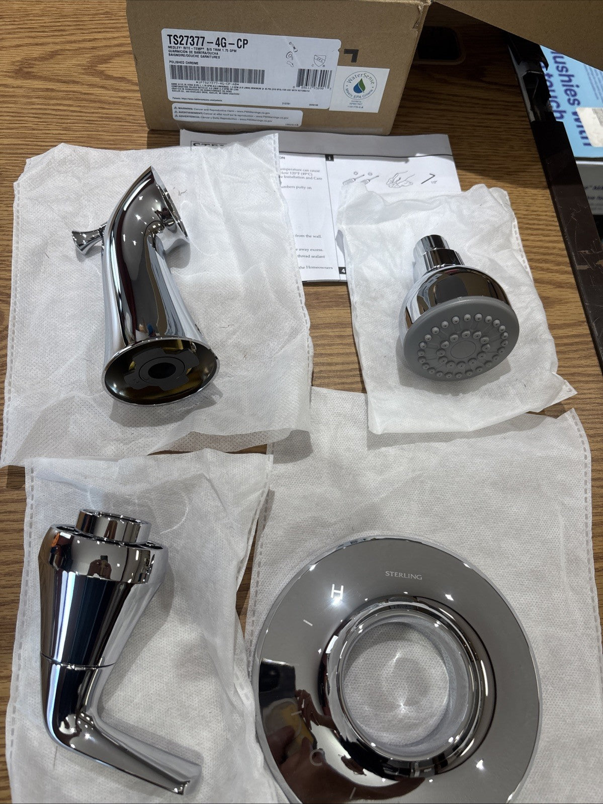 Sterling TS27377-4G-CP | Medley Tub and Shower Trim Package