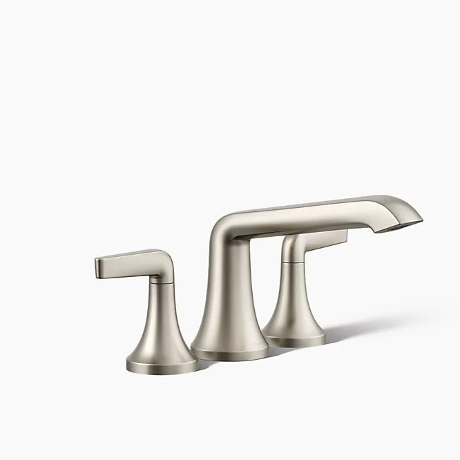 Kohler Tempered T22024-4-BN Deck Mounted Roman Tub Filler in Brushed Nickel