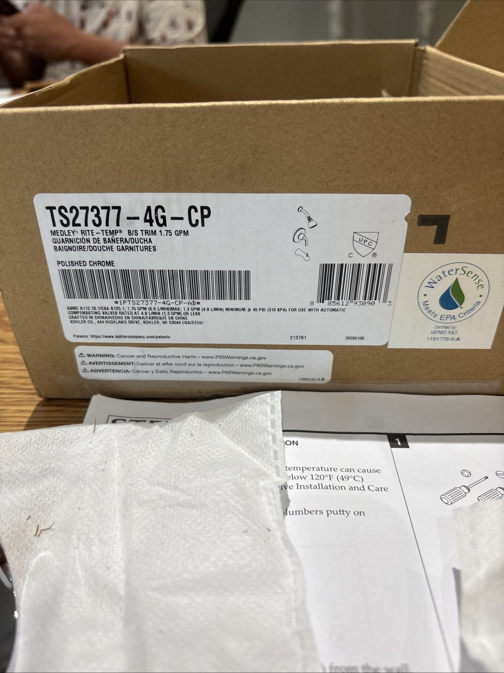 Sterling TS27377-4G-CP | Medley Tub and Shower Trim Package