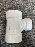 Charlotte Pipe 4 In. x 3 In. Reducing Sanitary PVC Tee PVC