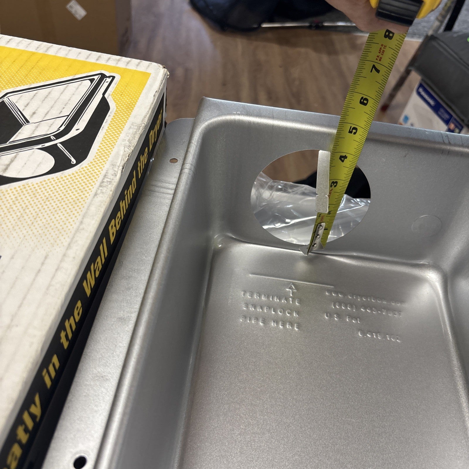 4.25 In. Dryer Box Metal Recess