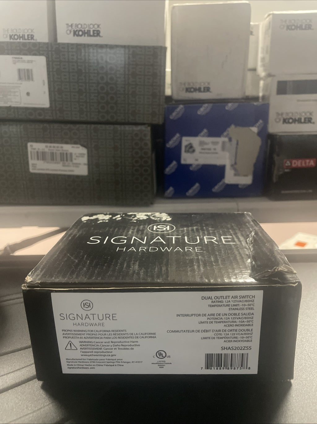 Signature Hardware SHAS202ZSS Air Switch Controller, Stainless Steel
