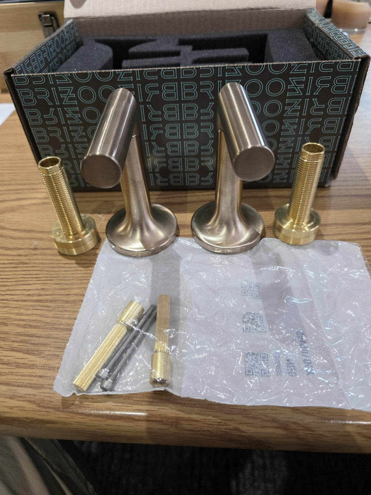 Brizo HL5875-GL Wall Mount Lavatory Lever Handles Only Luxe Gold