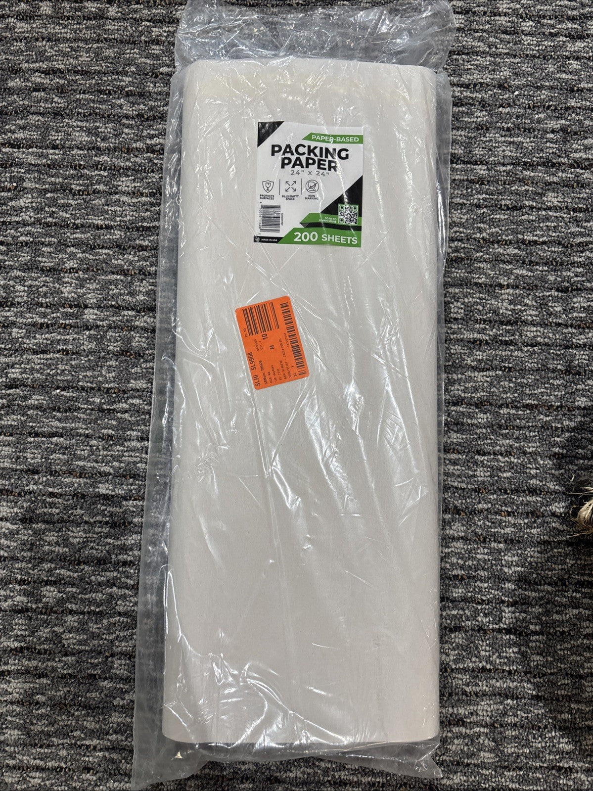 PACKING PAPER 100% RECYCLED 200 SHEETS 24x24"