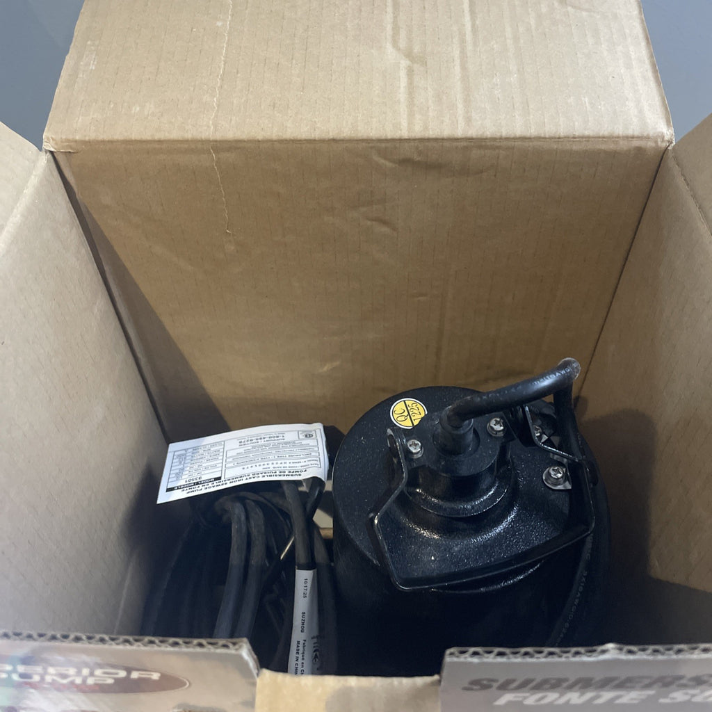 Superior 1/2 HP CI Sewage Ejector w/Vertical Float Switch