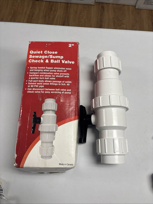 1 NEW Water Source   2 Inch SWING CHECK AND BALL VALVE
