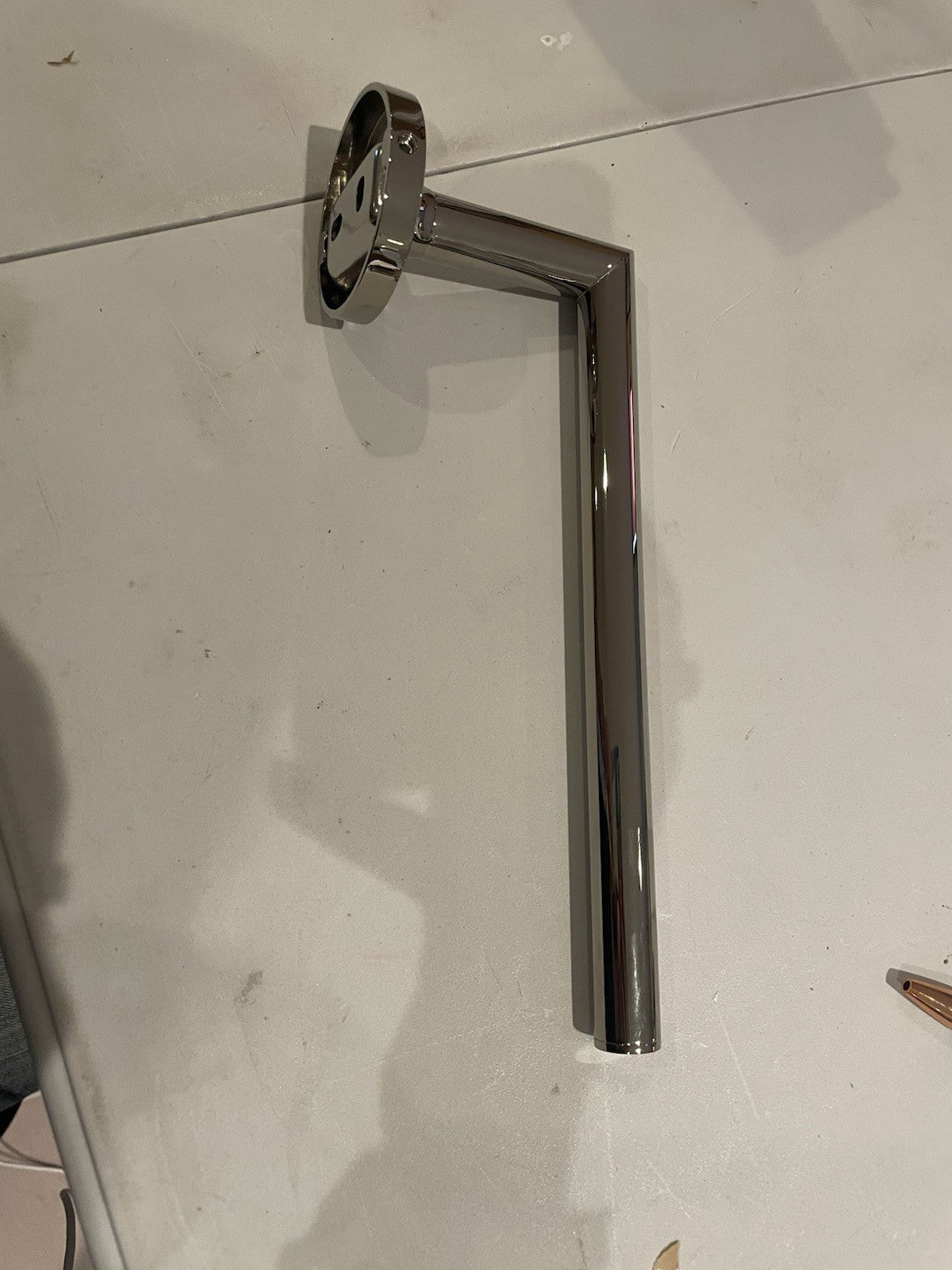 ICO Bath Volkano Glow 8" Towel Bar V70326 Polished Nickel