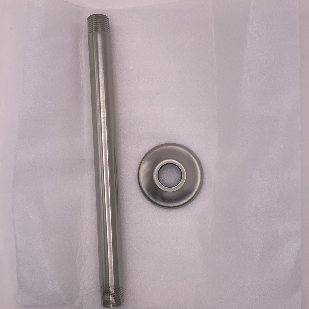 Brizo RP48986BN 10" Ceiling Shower Arm & Flange - Brushed Nickel - *READ*