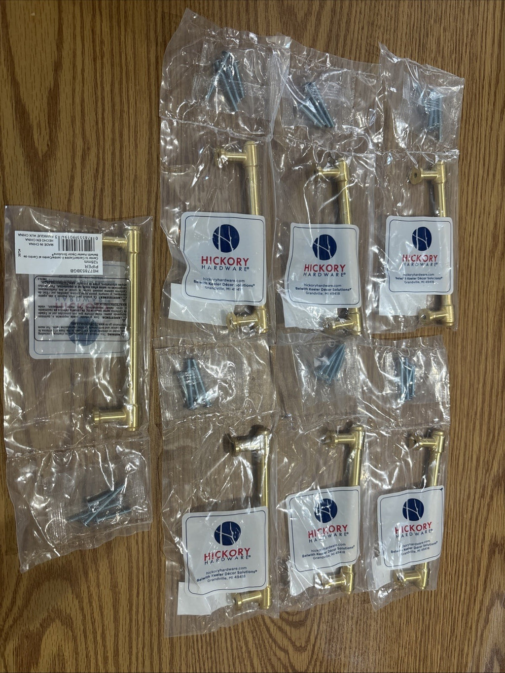 Hickory Hardware H077853BGB Piper Collection Pull, 5-1/16 Inch (128mm) lot of 7