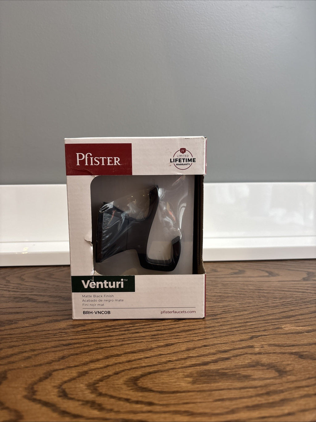 Pfister BRH-VNC0B Venturi Robe Hook in Matte Black