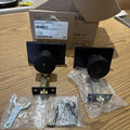 Emtek 5123US19 Round Single Cylinder Door Knob Set Flat Black Read! No Key.
