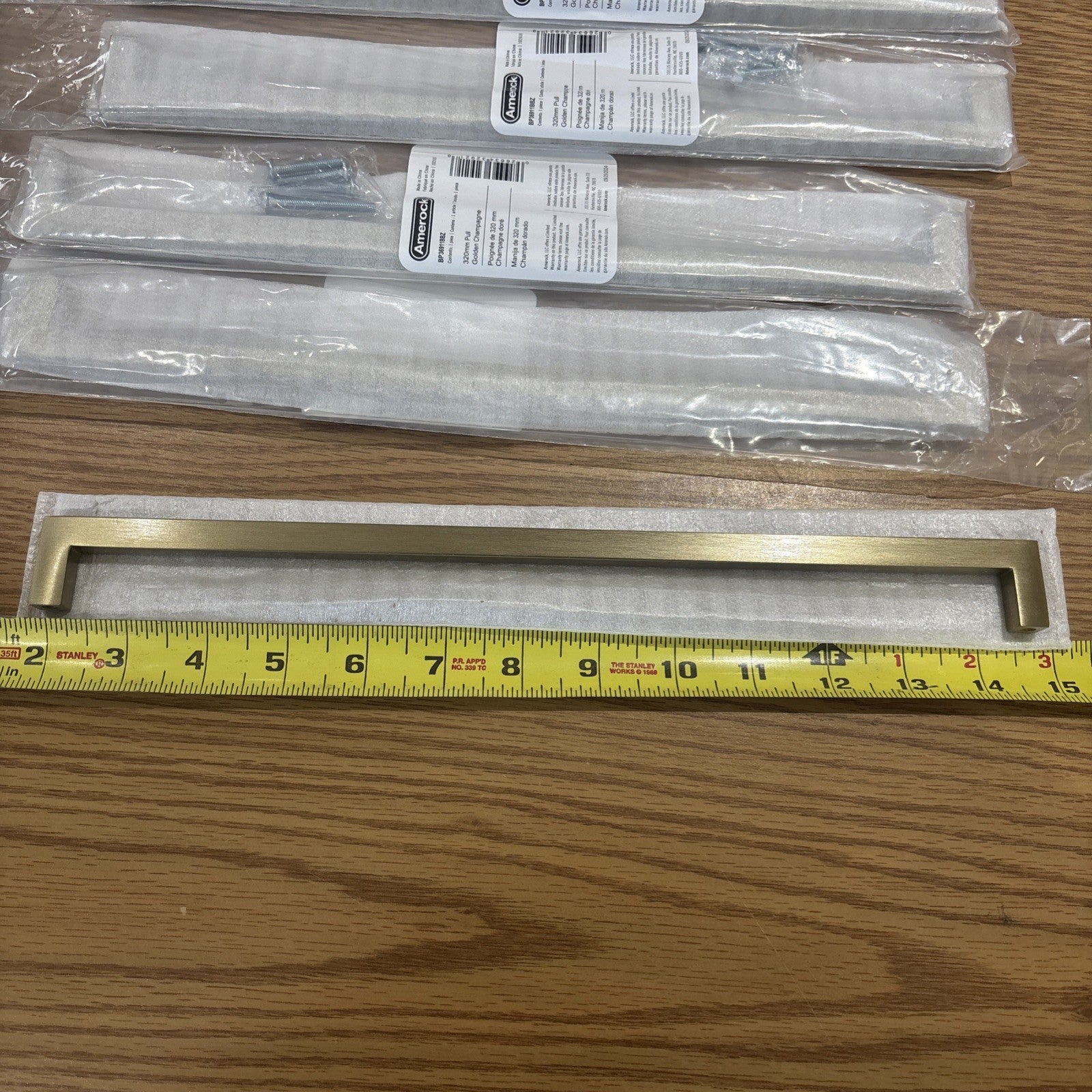 5x Amerock BP36911BBZ Cabinet 12-5/8" Handle Pull - Golden Champagne.