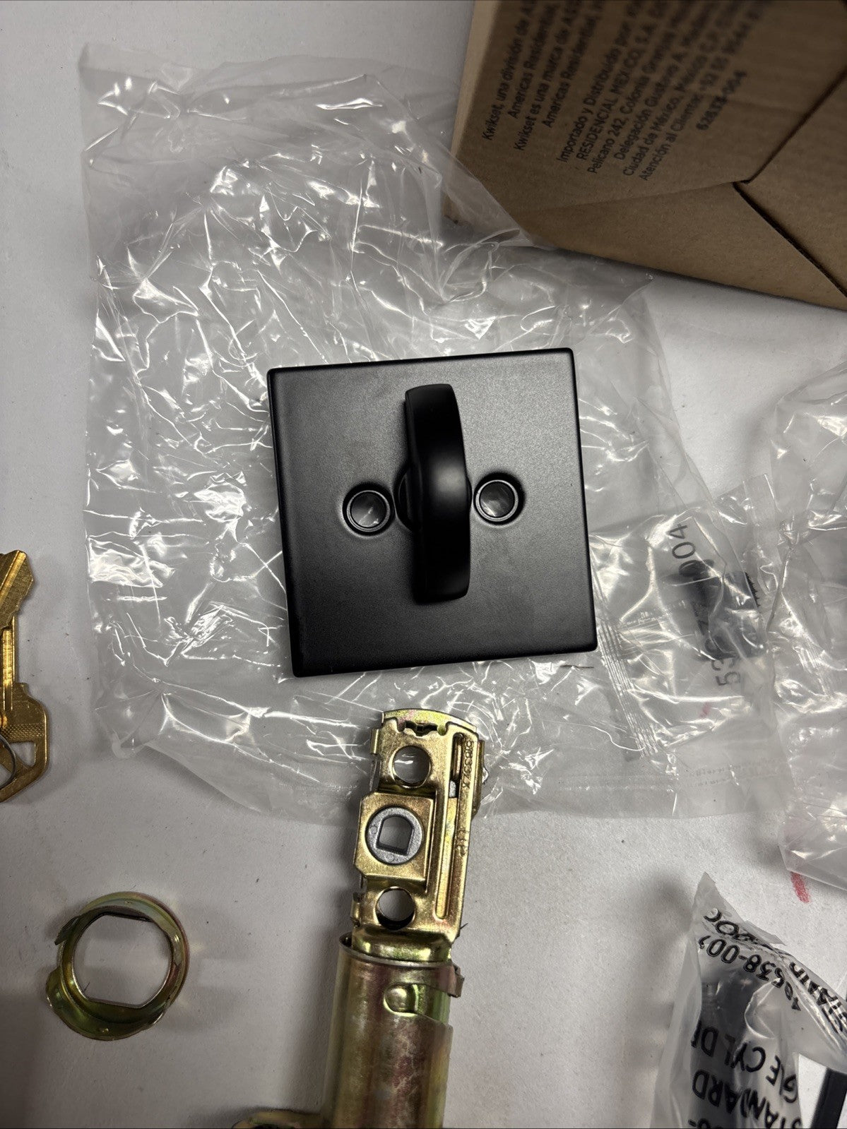 Kwikset 158SQT-514S.STRKP Halifax Sq. Single Cylinder Deadbolt-Matte Black *READ