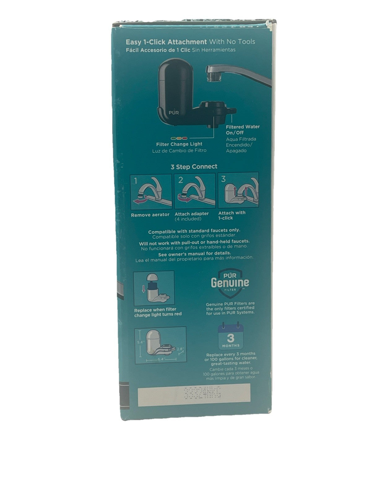 PUR Plus Faucet Mount Filtration System Mineral Core Indigo Ink FM2800N (New)