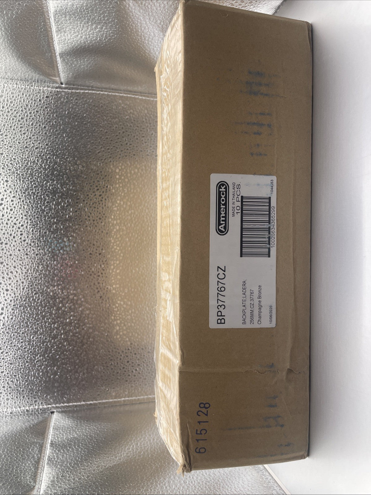 Amerock BP37767CZ Ladera 11-7/16" Backplate- Pack of 10, Champagne Bronze