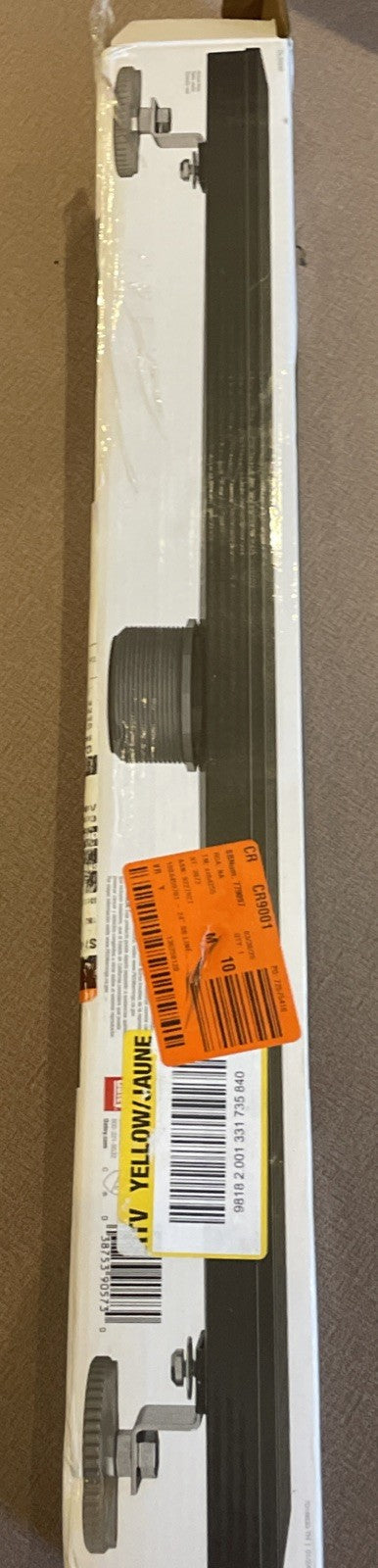 Oatey Designline 24 inch 24” SS Linear Shower Drain Square Grate - Matte Black