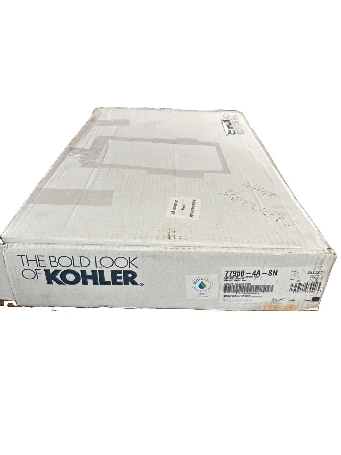 KOHLER 77958-4A-SM Components Single-Handle 1.2 GPM Bathroom Sink Faucet Nickel