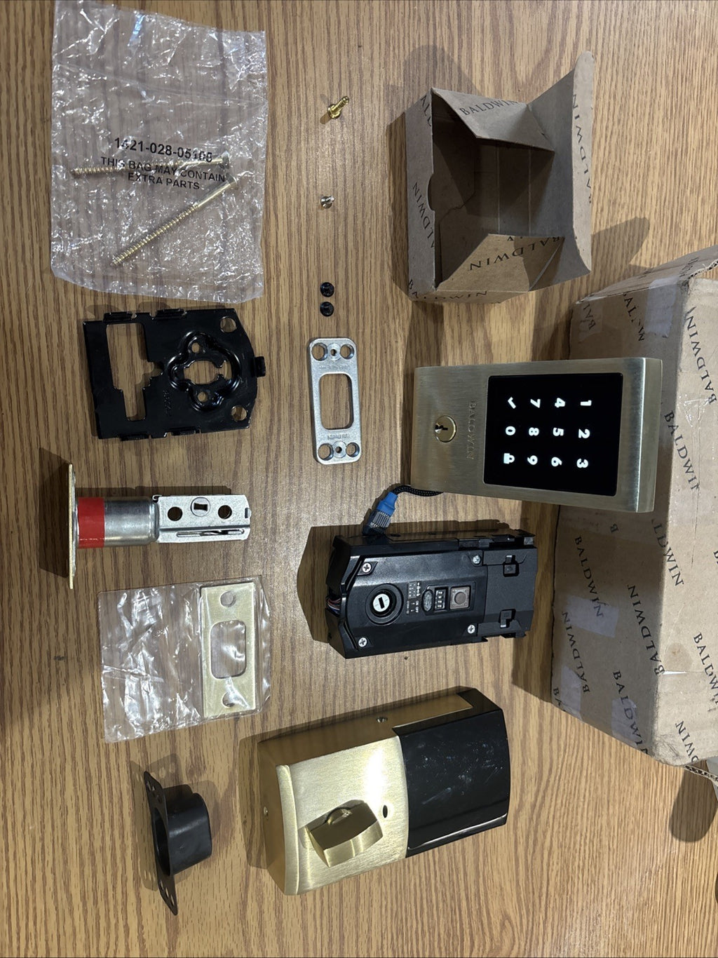 Baldwin 8225.044.ZW Touchscreen Minneapolis Z-Wave Deadbolt - Brass *READ*