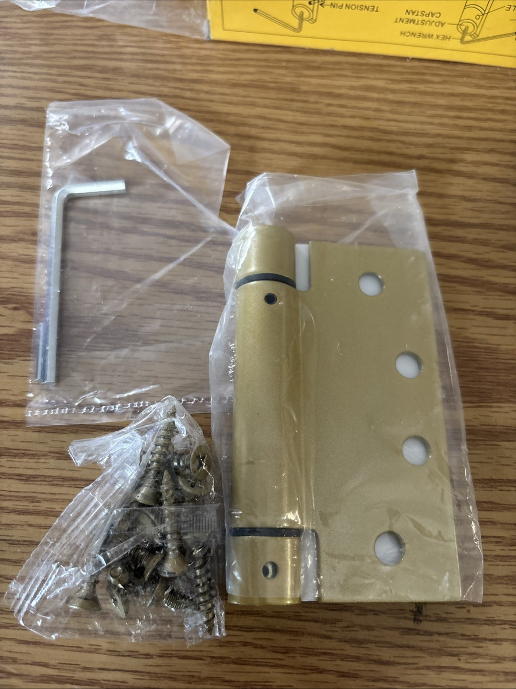 EMTEK Steel Spring Hinge 950144 4” X 4” X 2.5cm Sq Satin Brass