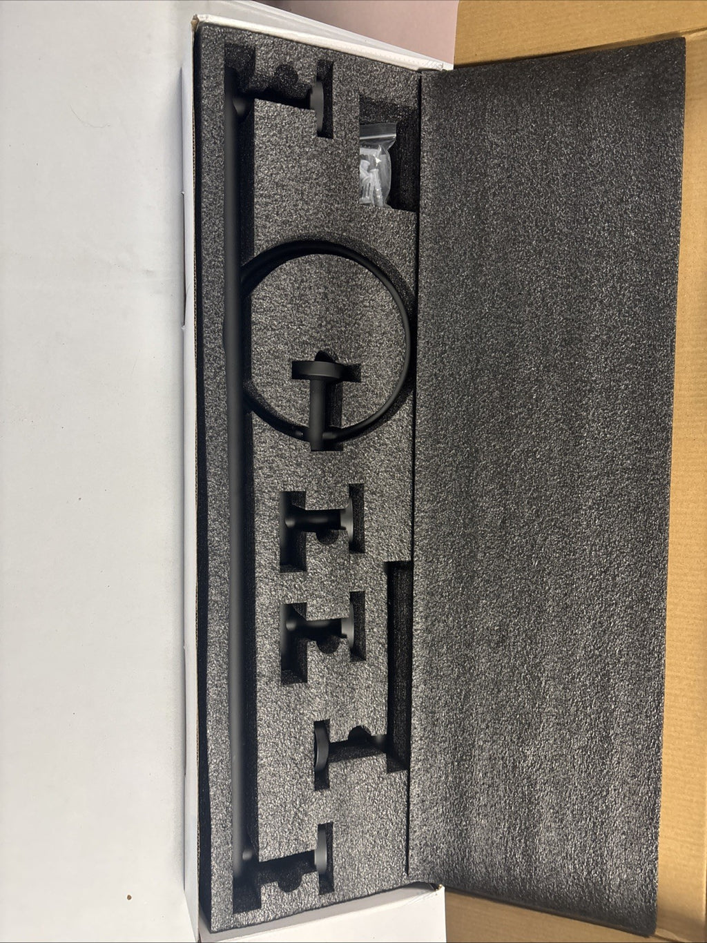 Matte Black Bathroom Hardware Set, Towel Bar Set Wall Mounted, To