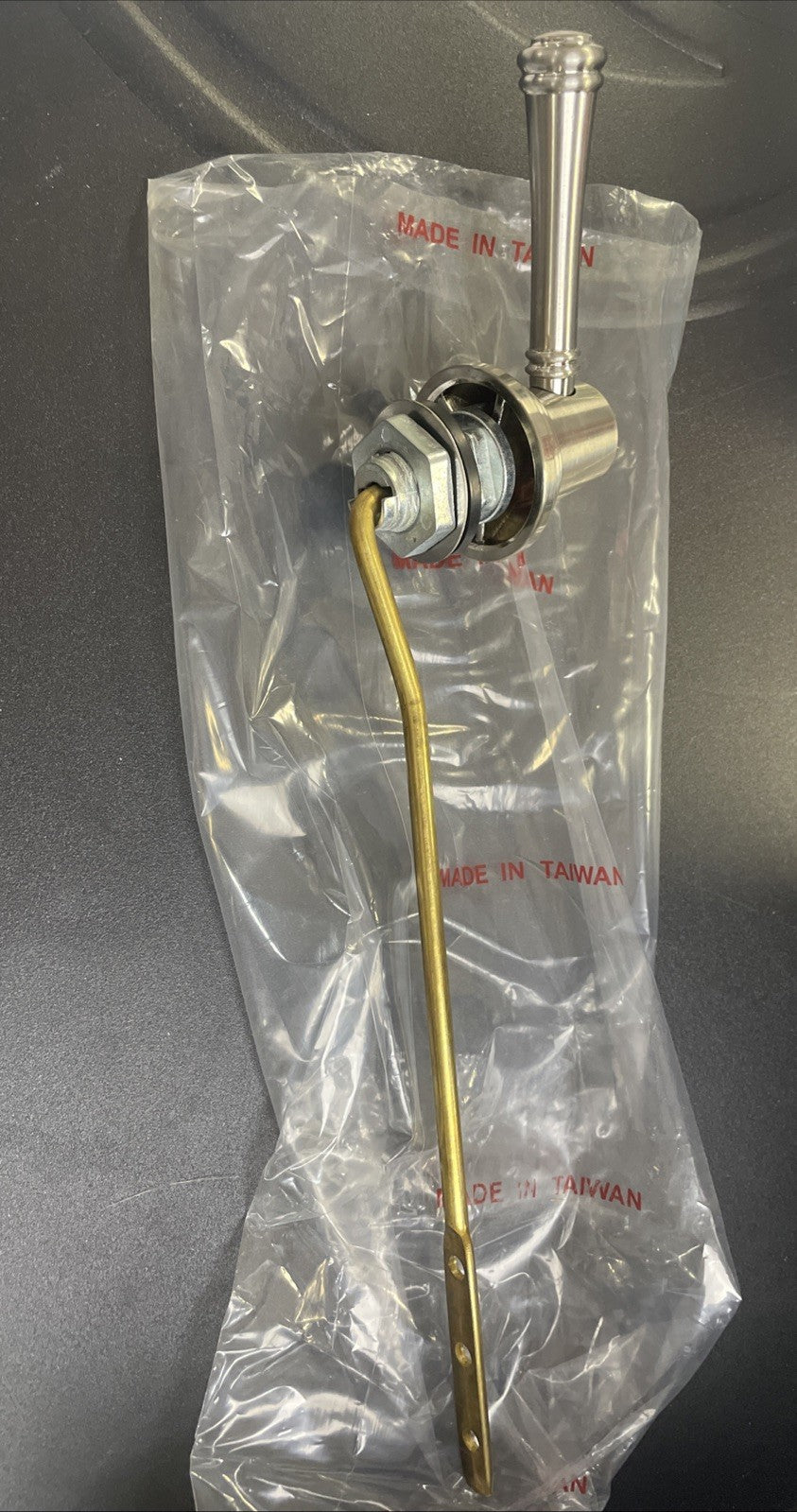Signature Hardware SH425ZBN Key West Front Mounted Toilet Tank Lever Brushed Nic