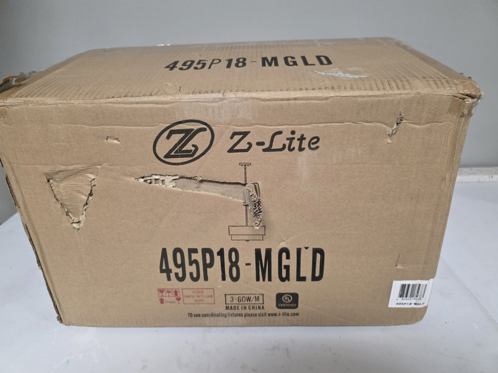 Z-Lite 495P18-MGLD Counterpoint Pendant Modern Gold - Brand New 