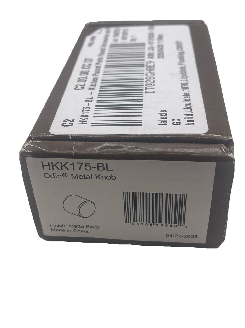 Brizo HKK175-BL Odin Kitchen Faucet Handle Kit - Metal Knob - Matte Black