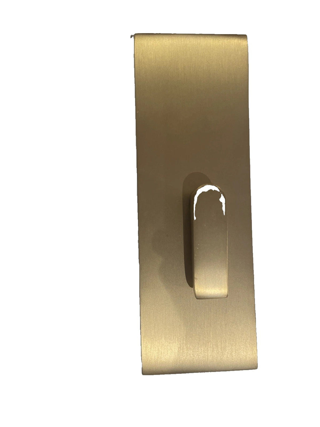 Emtek 222201US19 Modern Rectangular Barn Door Privacy Lock - Strike Satin Brass
