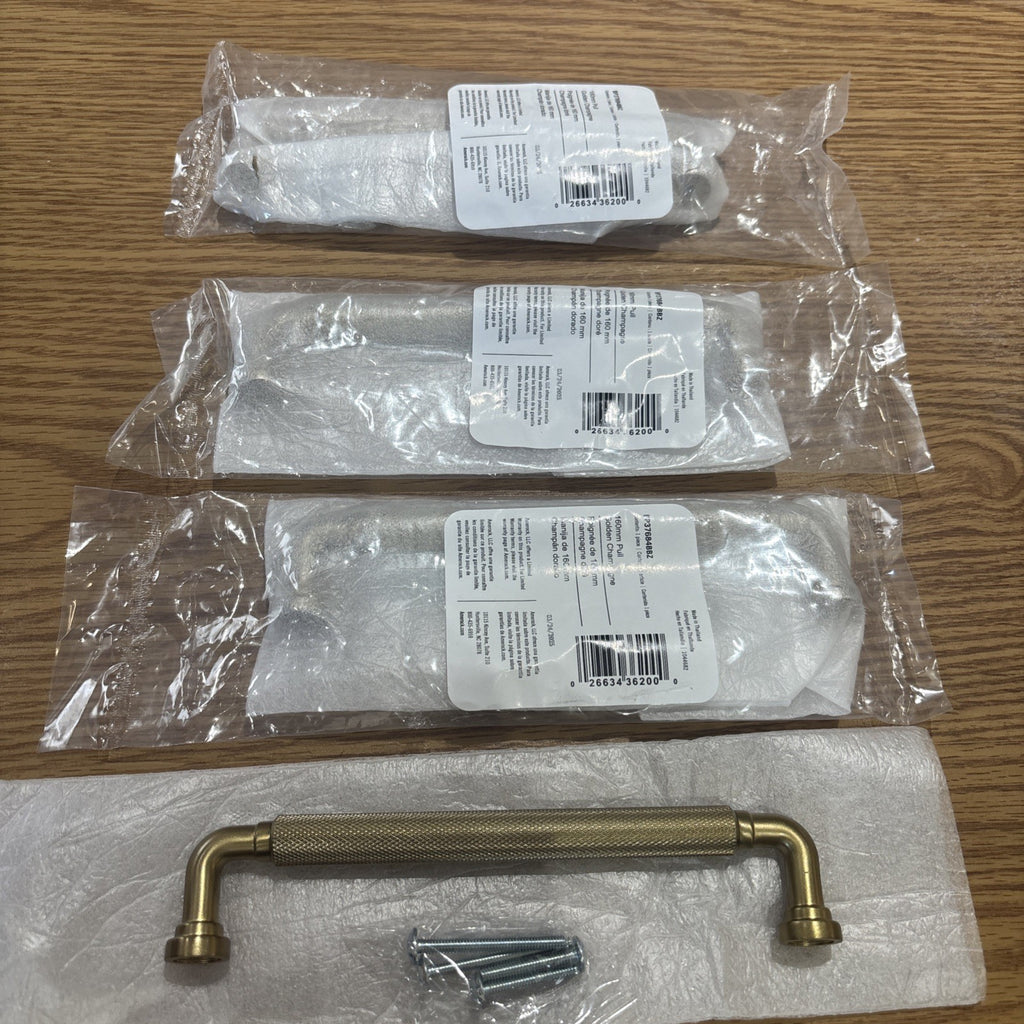 Amerock BP37684BBZ 4 Pack Cabinet Pull, Golden Champagne 160mm