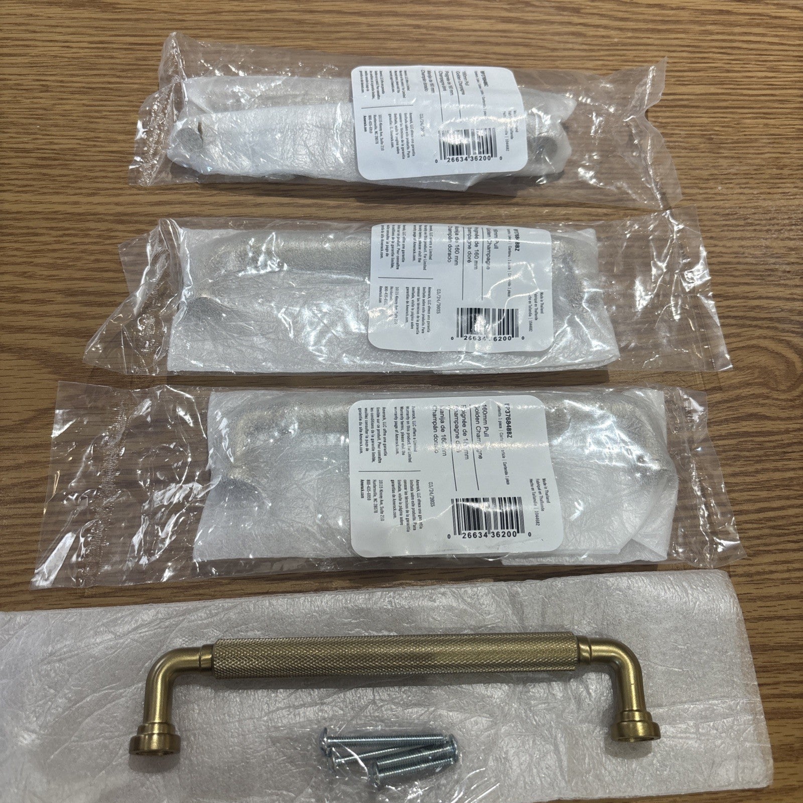 Amerock BP37684BBZ 4 Pack Cabinet Pull, Golden Champagne 160mm