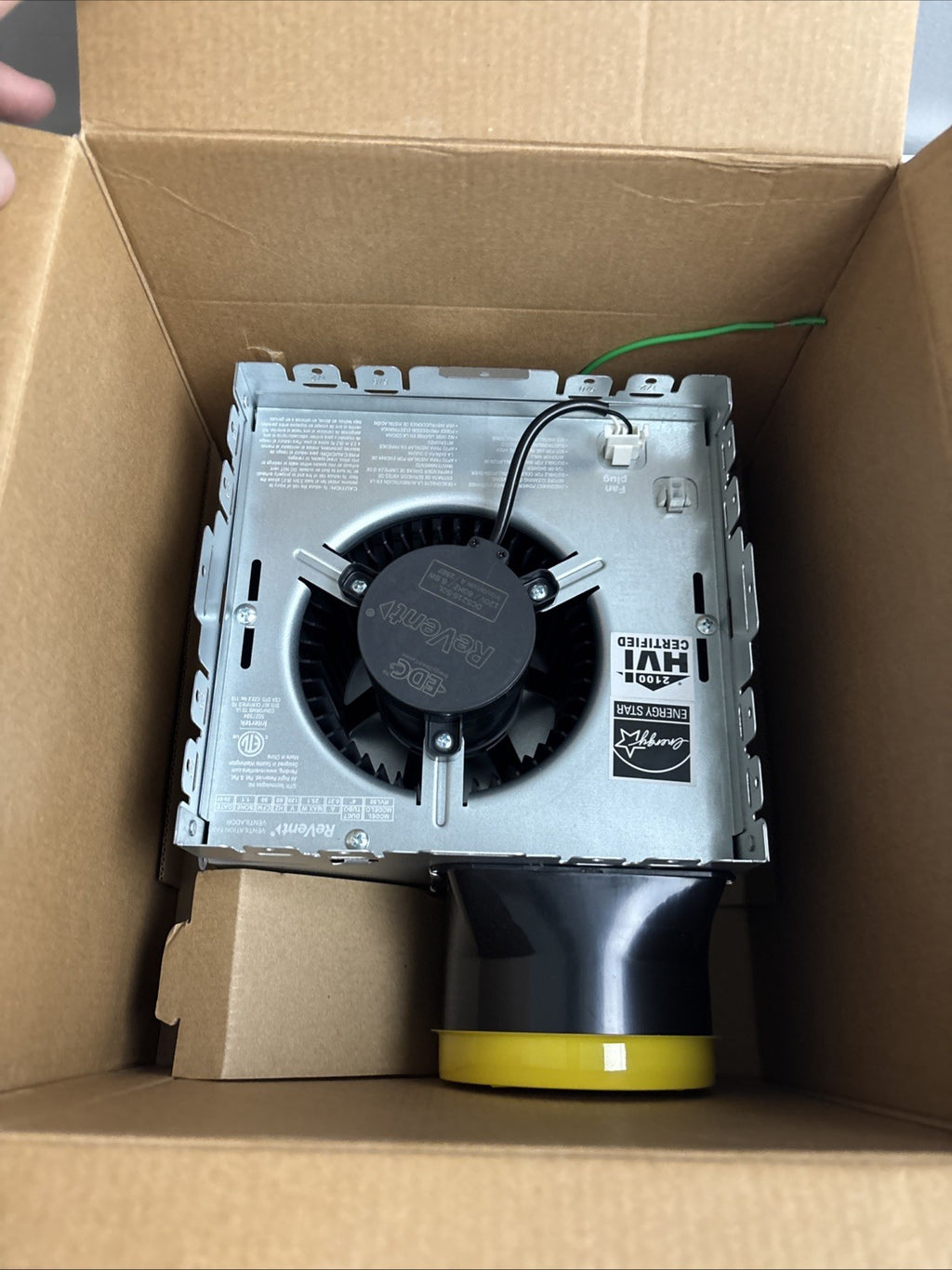 ReVent 50 CFM Bathroom Exhaust Fan w/ Adjustable LED Lighting, ENERGY STAR