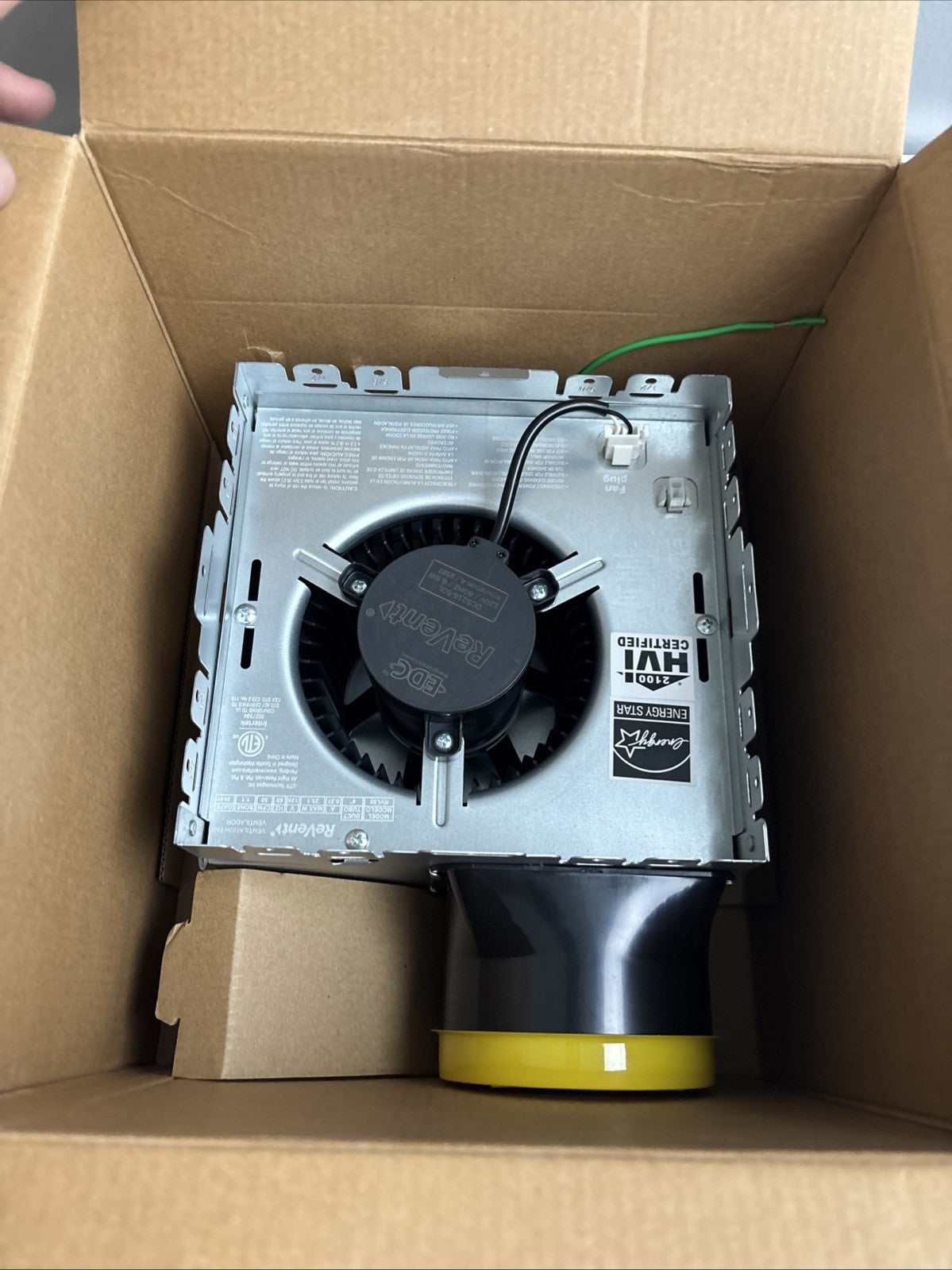 ReVent 50 CFM Bathroom Exhaust Fan w/ Adjustable LED Lighting, ENERGY STAR