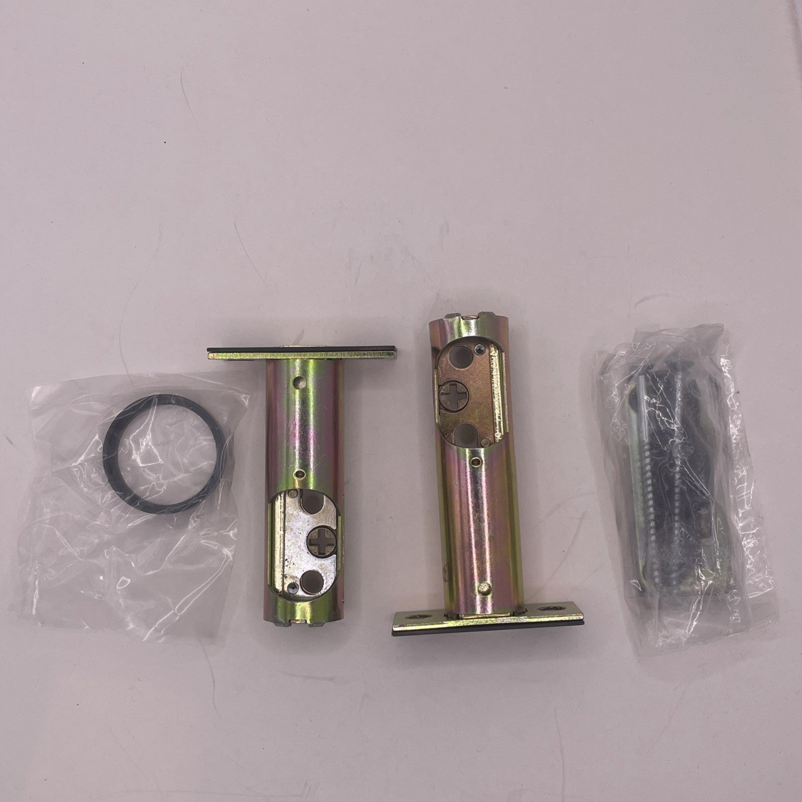 Emtek 8468US19 Brass Rectangle Single Cylinder Keyed Entry Deadbolt - *READ*