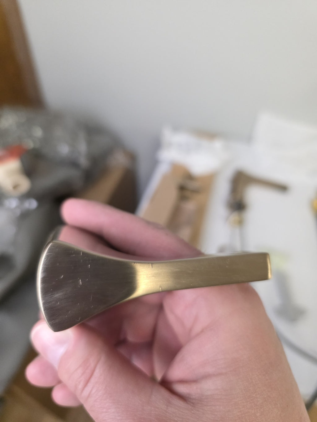DELTA 3574 Two Handle Bathroom Faucet Widespread Champagne Bronze - Open Box