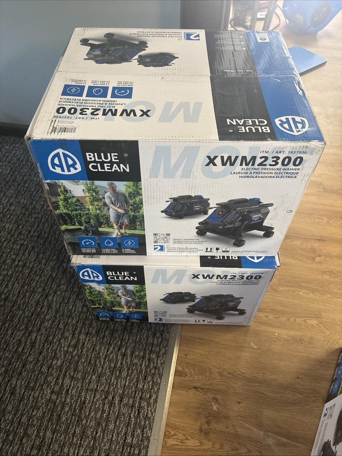 AR Blue Clean Portable Electric Pressure Washer 2300 PSI 1.3 GPM XWM2300 - NEW