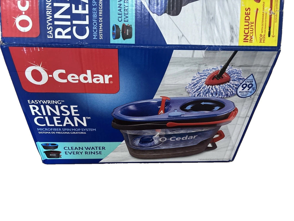 O-Cedar Easywring Rinseclean Microfiber Spin Mop & Bucket Floor Cleaning System,