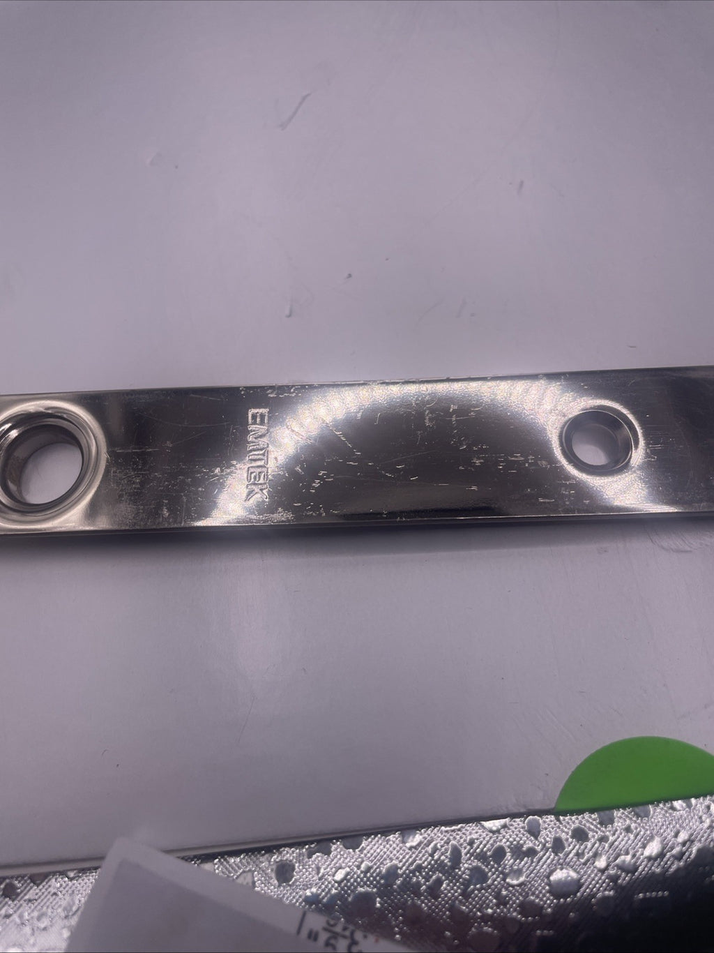 Emtek 2154US14 Narrow Modern Rectangular 7-1/4" Tall Passage Nickel - *READ*