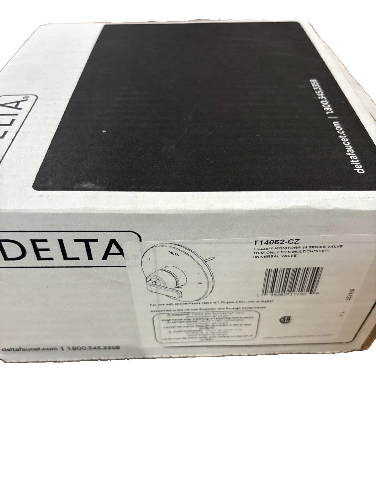 Delta T14062-CZ Lineax Monitor 14 Series Valve Trim Champagne Bronze Open Box