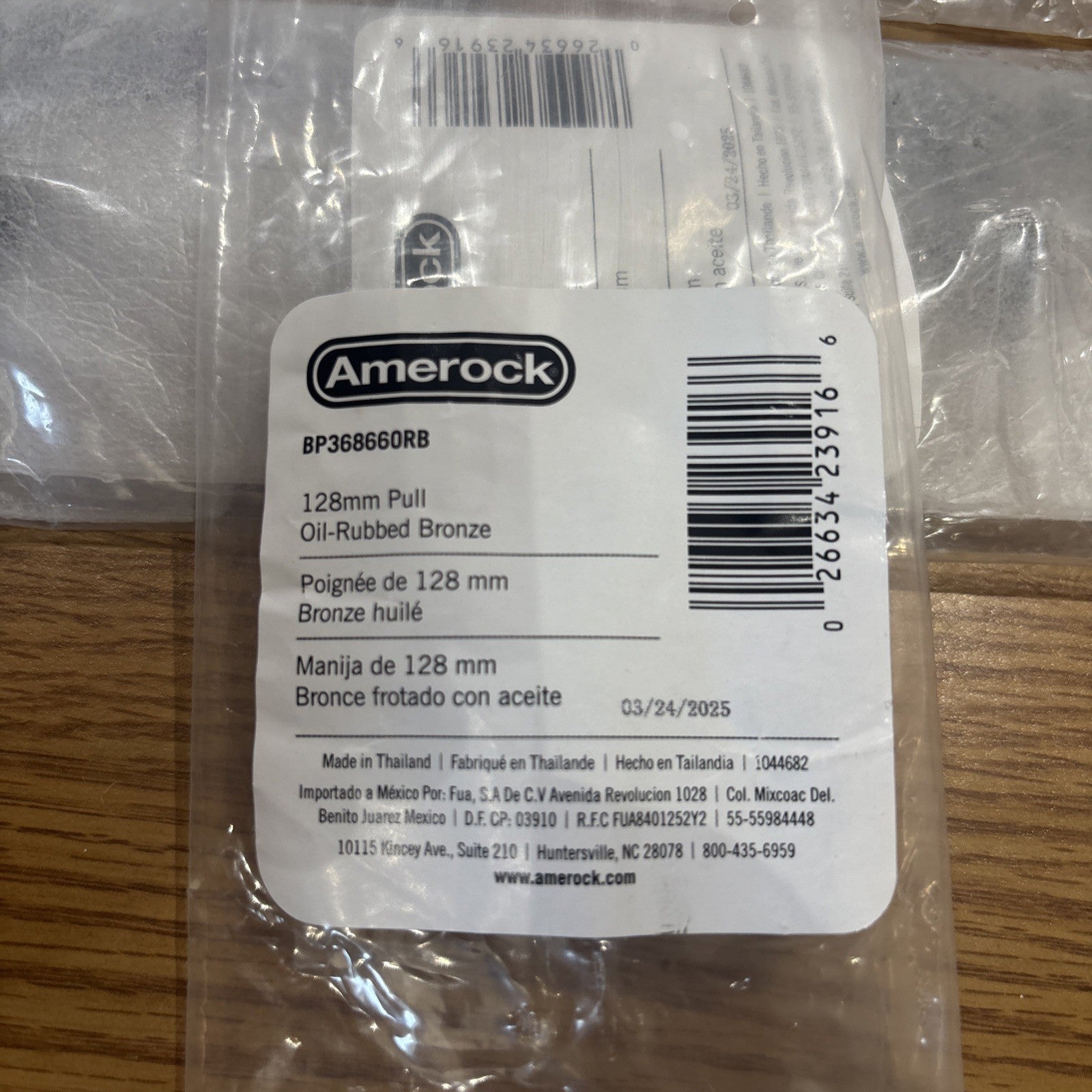Lot Of 3 X 128mm Oil Rubbed Bronze Amerock Bp3686660 RB Cabinet Handles